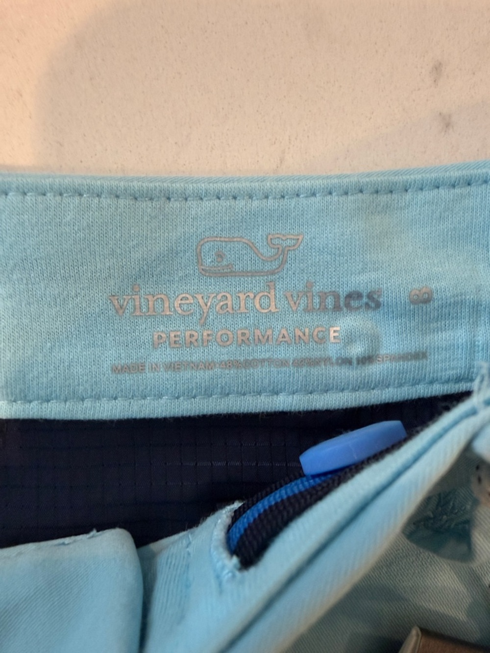Vineyard Vines Boy’s Light Blue Athletic Shorts - Picture 2 of 4